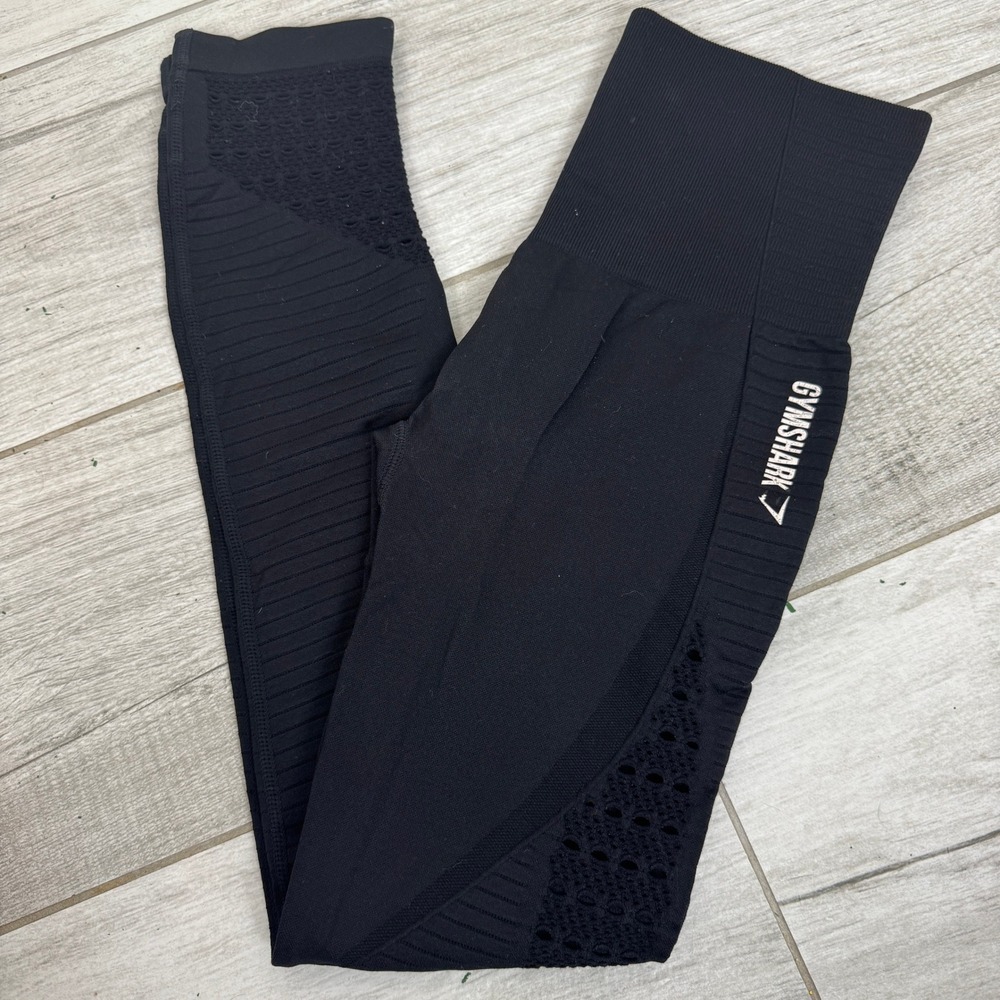 Gymshark Black Seamless High Waisted Leggings Workout Gym Activewear